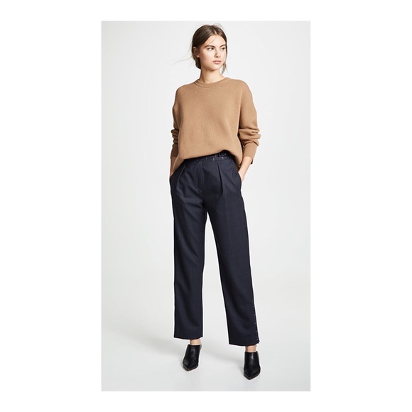 rag & bone Pants - RAG & BONE James Plaid Belted Cropped Ankl…
